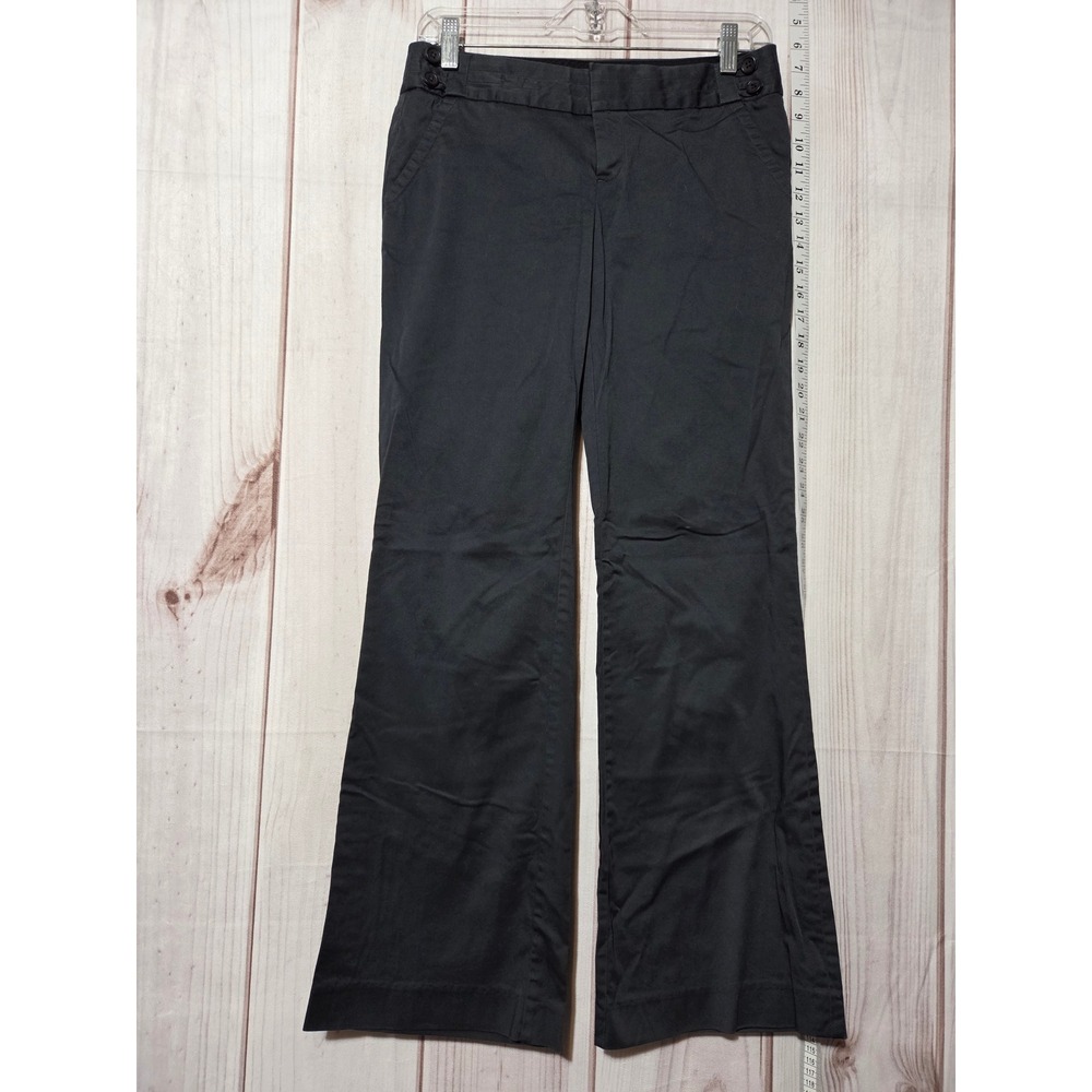 Ladies 4 Banana Republic Martin Fit Black Dress Pants Career Office Trousers